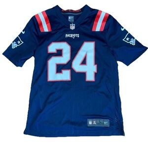 Nike NFL New England Patriots #24 Stephon Gilmore Football Jersey Men’s Size L